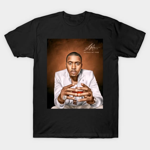 Digital Nasir T-Shirt by wayneflint